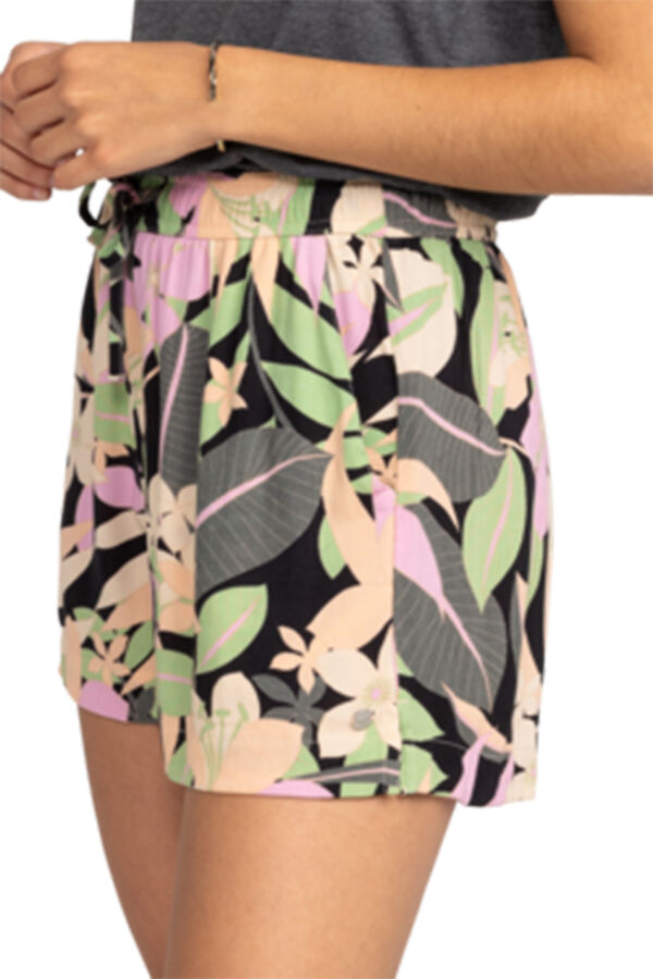 Roxy Short de playa con cintura el&aacute;stica para Mujer - Lekeitio Break  estampado