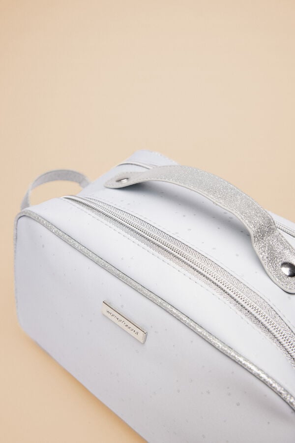 Women'secret Neceser grande plateado estrellas gris