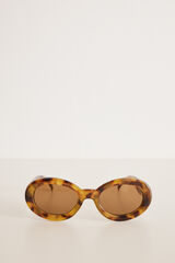 Women'secret Gafas de sol redondas carey estampado