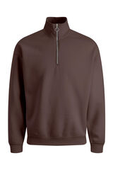 Jack & Jones Sudadera cremallera marr&oacute;n