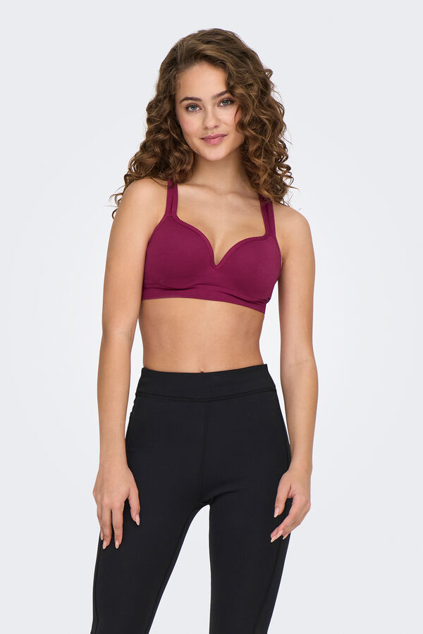 Only Play Sujetador deportivo con aro morado/lila