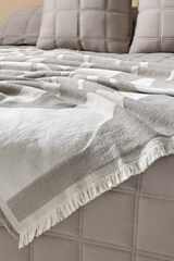 Textura Manta de mistura de Manta com desenho cinzento