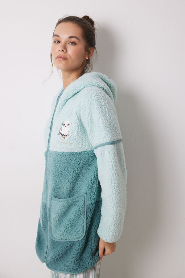 Women'secret Robe Harry Potter bloco de cor verde verde