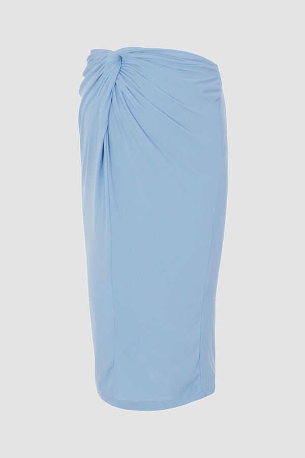 Mamalicious Falda midi maternity azul