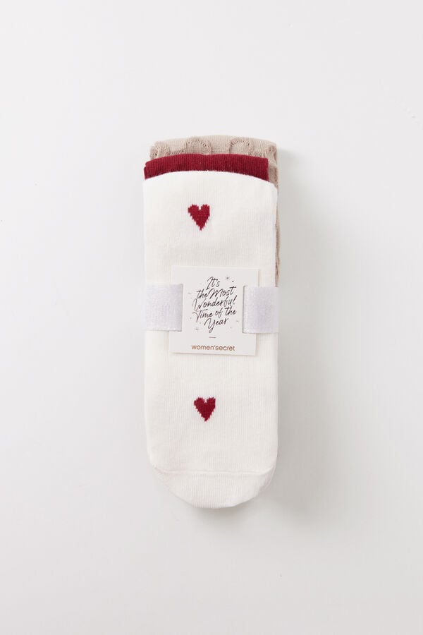 Women'secret Pacote de 3 meias altas do Mickey Mouse estampado