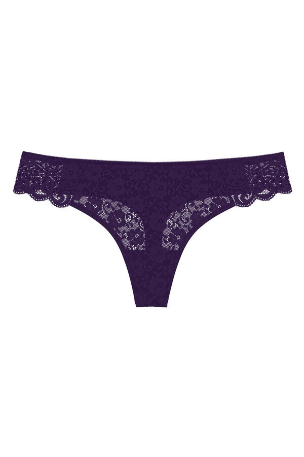 Triumph Braga tanga hipster de encaje morado/lila