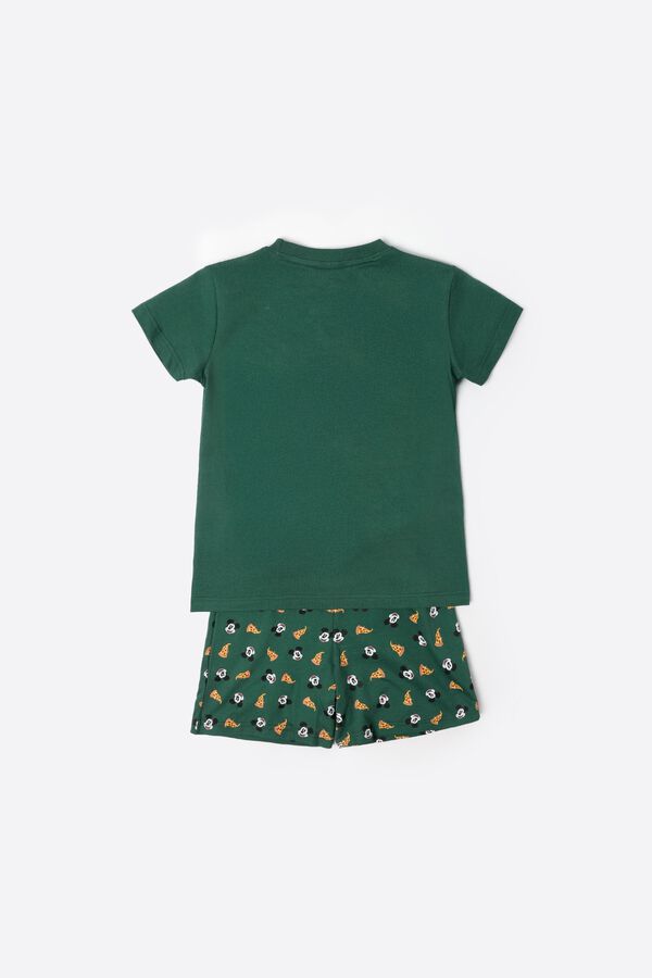 Admas Pijama curto Mickey Mouse It&aacute;lia verde