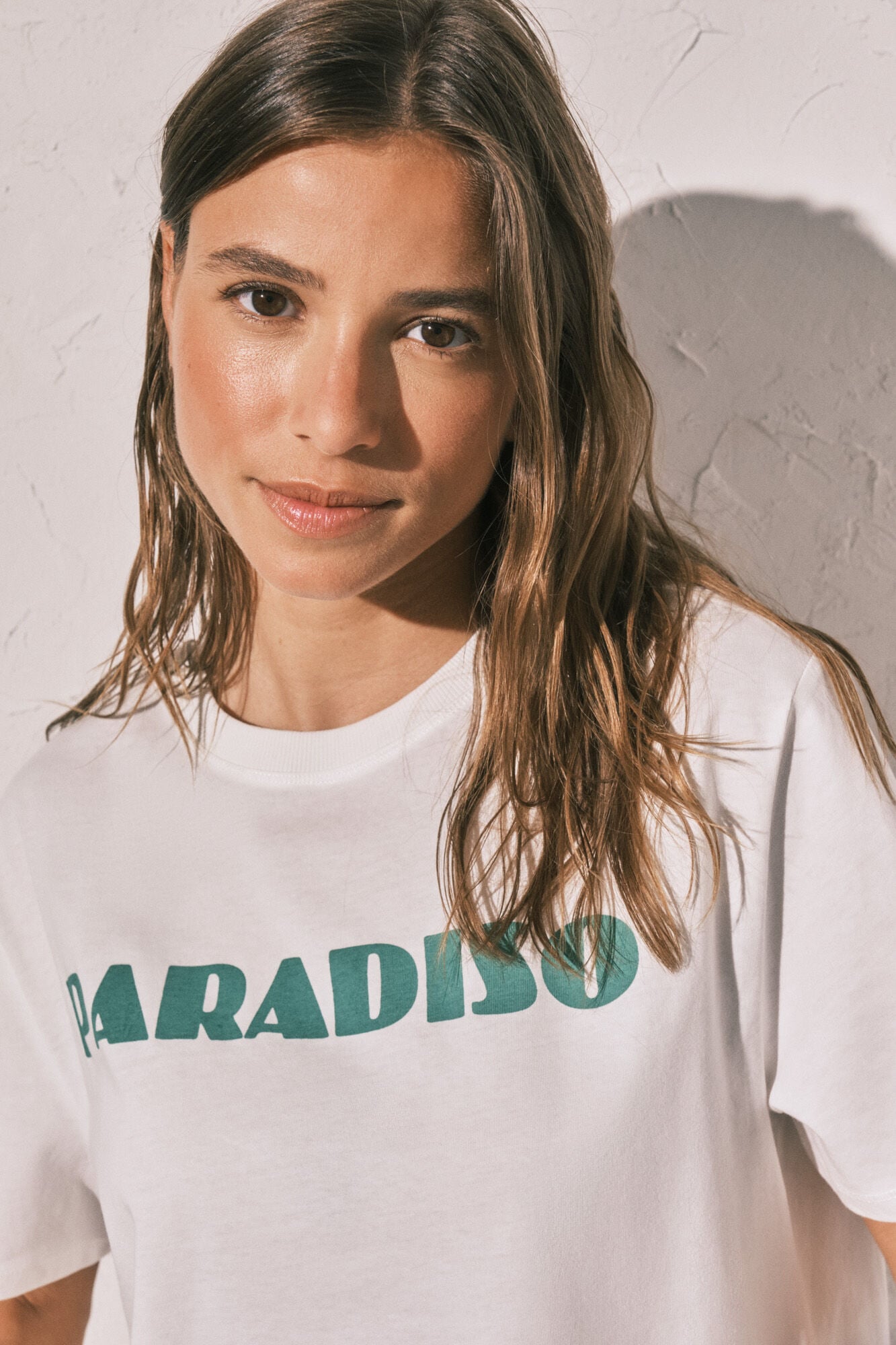 Women'secret T-shirt oversize em algod&atilde;o branco