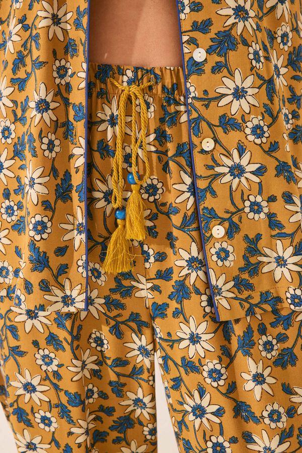 Women'secret Pijama camiseiro com estampado floral estampado