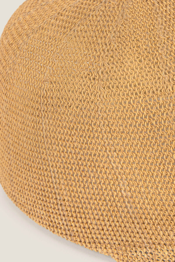 Textura Gorra playa rafia beige