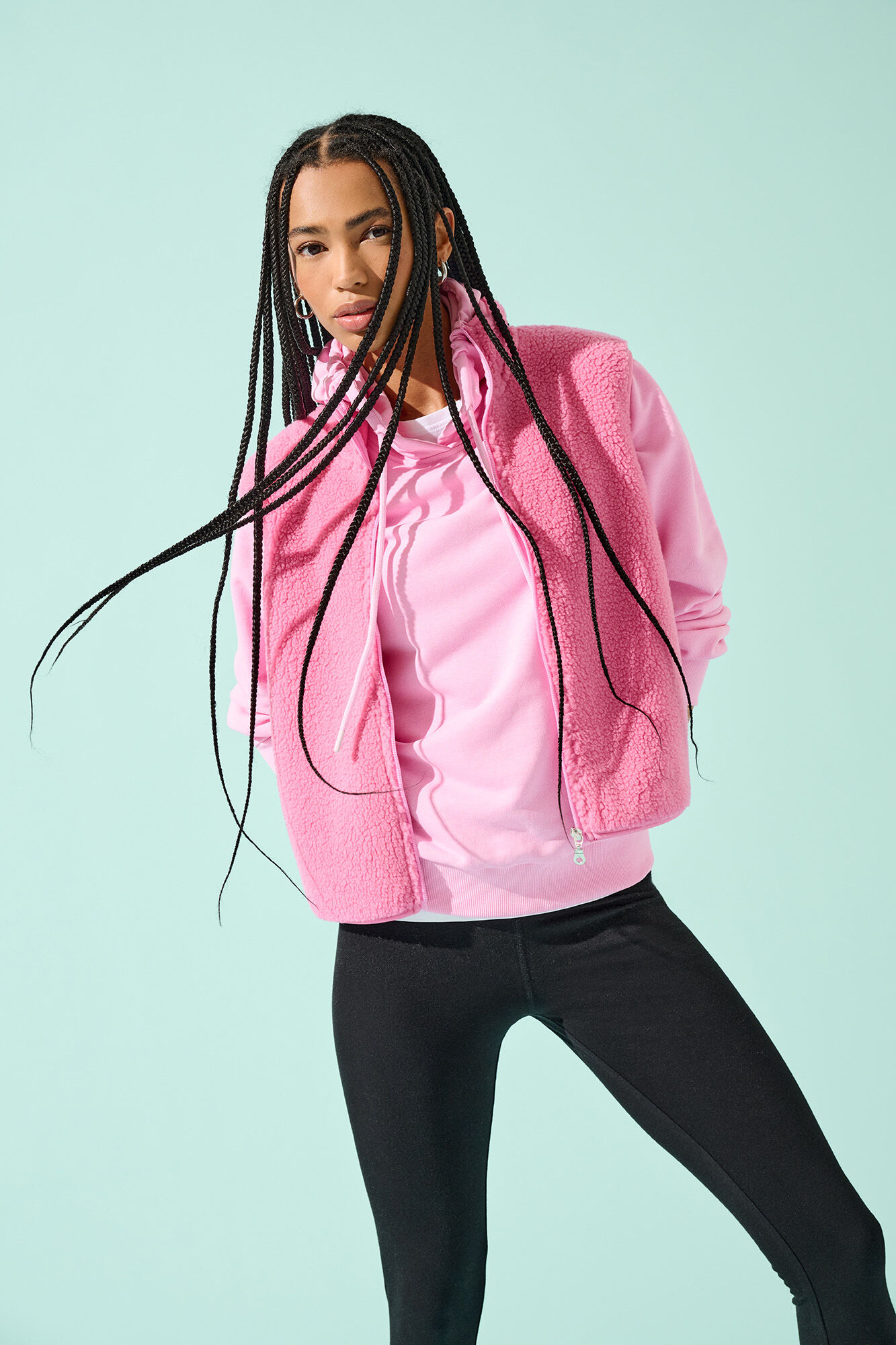 Only Play Sudadera deportiva con capucha