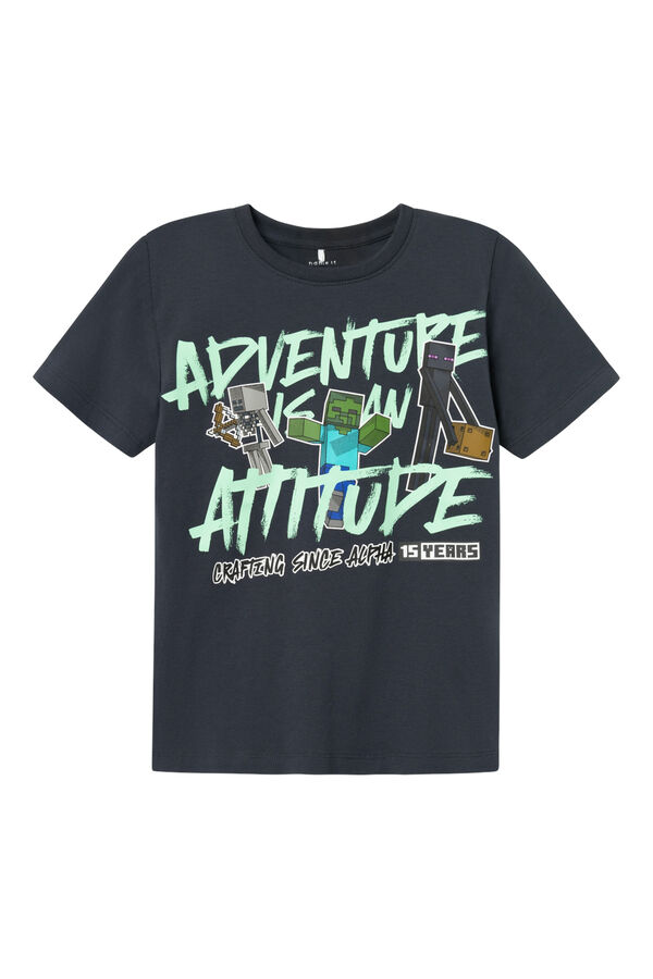 Name it Camisola para menino de Minecraft azul