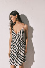 Women'secret Vestido curto estampado zebra estampado