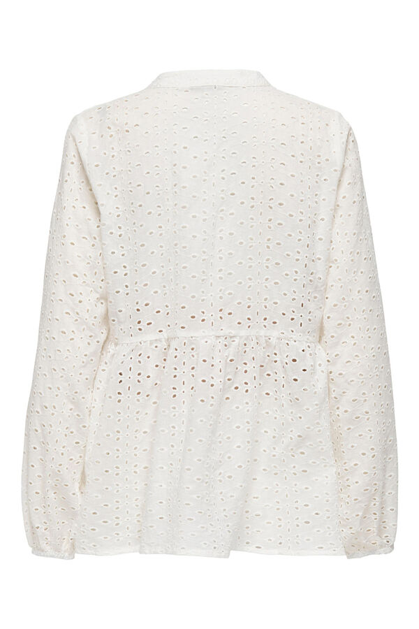 Only Maternity Blusa manga larga maternity blanco