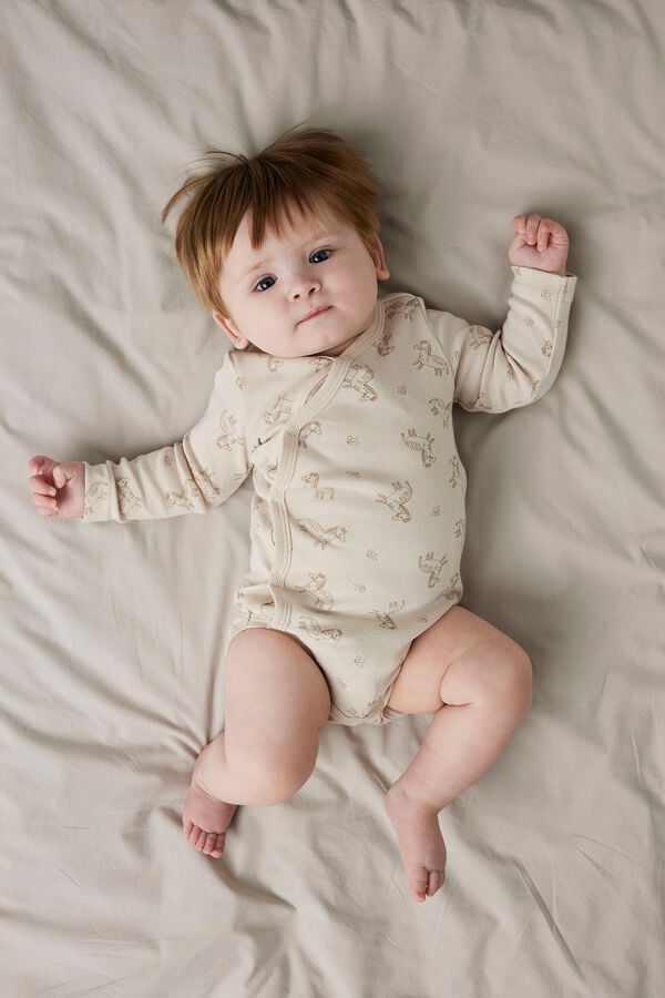 Name it Pack 2 bodies beb&eacute; neutro gris