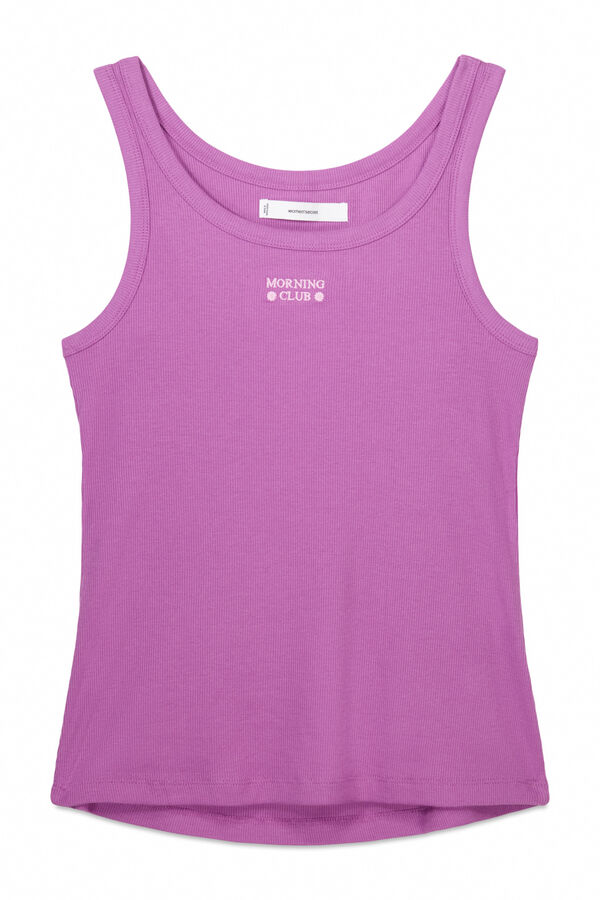 Women'secret Camiseta tirantes canal&eacute; morado morado/lila