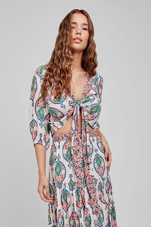 Gisela Top estampado branco