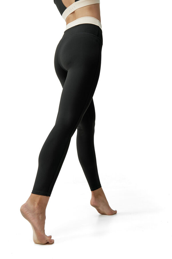 Born Living Yoga Legging deportivo Fiorella negro/blanco&nbsp;&nbsp; negro