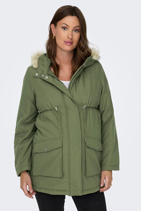 Womensecret Parka con capucha maternity kaki