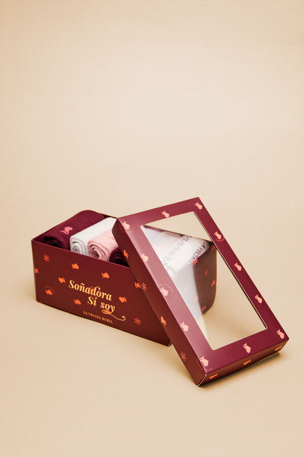 Women'secret Pack 6 calcetines algod&oacute;n La Vecina Rubia estampado