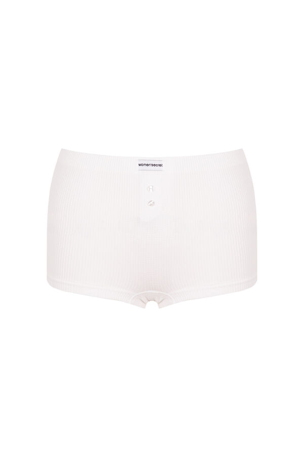 Women'secret Boxer sin costuras blanco blanco