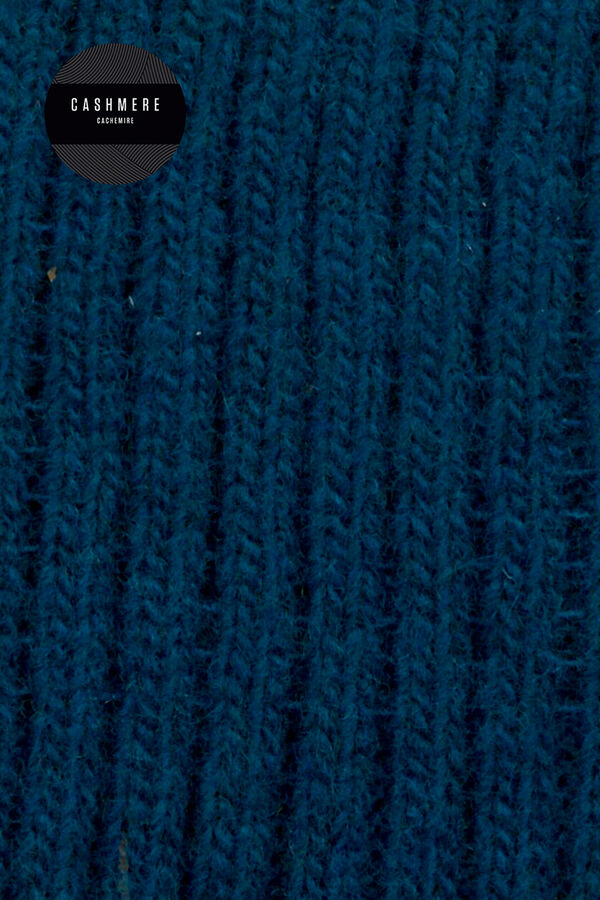 Punto Blanco Meias com nervuras azul