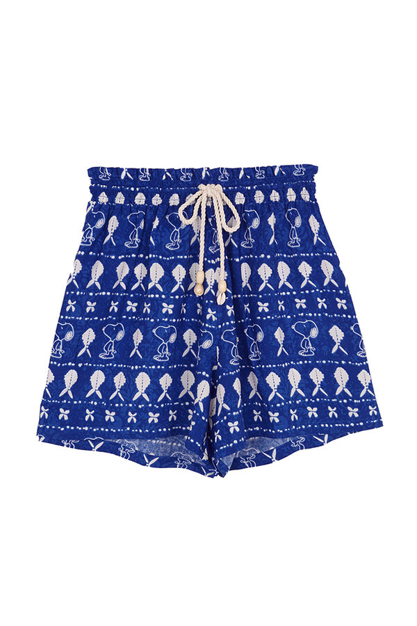 Women'secret Calções viscose allover Snoopy azul