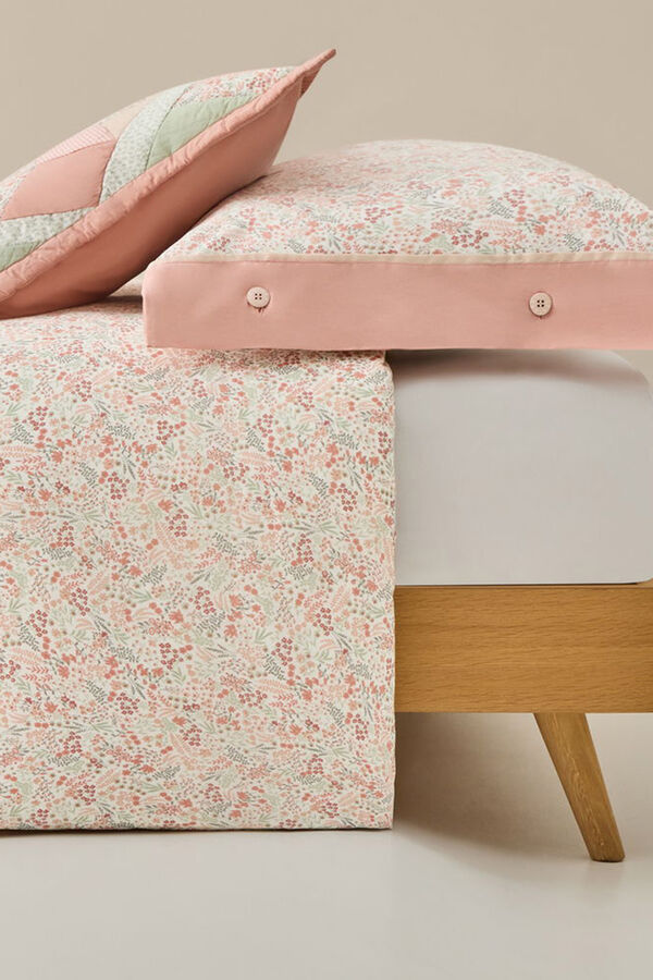 Textura Capa n&oacute;rdica algod&atilde;o patchwork rosa