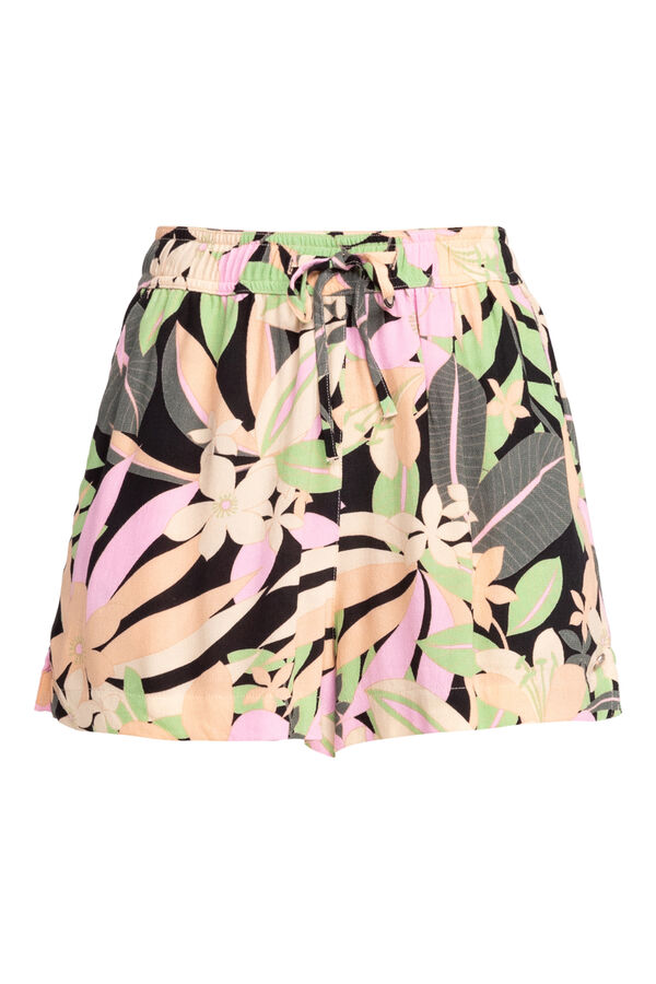 Roxy Short de playa con cintura el&aacute;stica para Mujer - Lekeitio Break  estampado