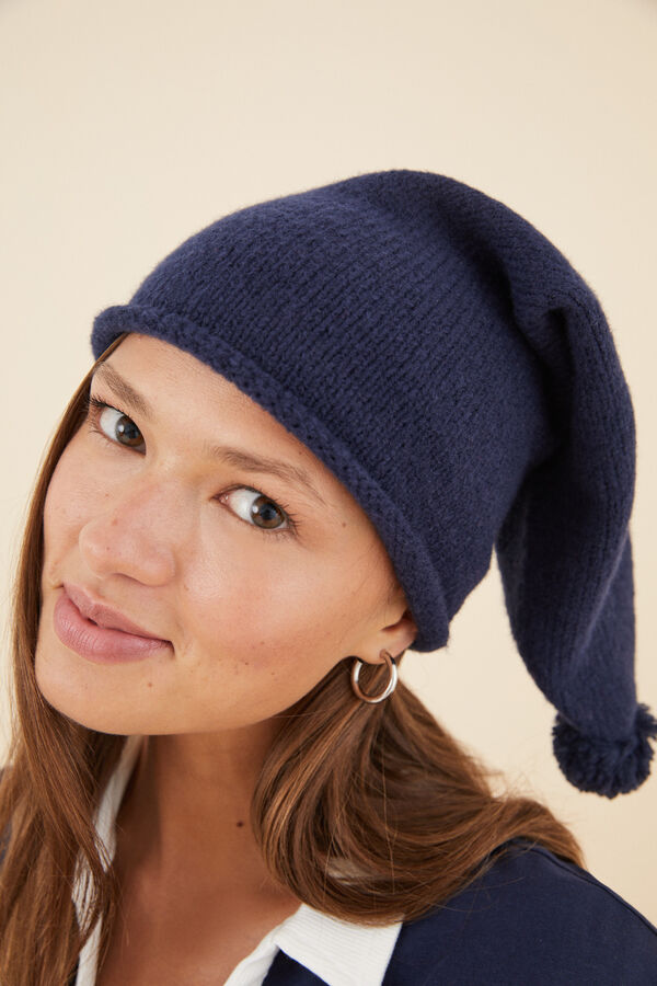 Women'secret Gorro pomp&oacute;n azul