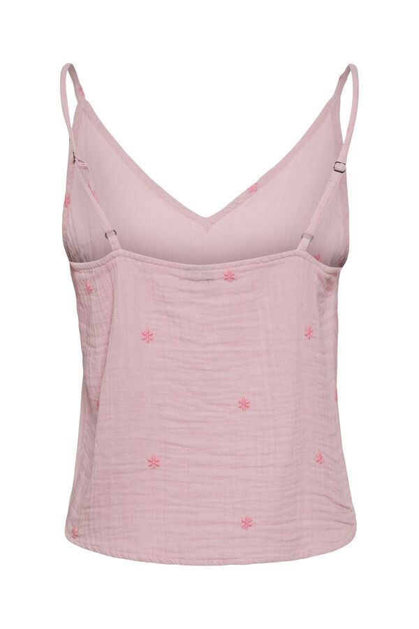 Pieces Top de tirantes y dibujo de estrellas rosa