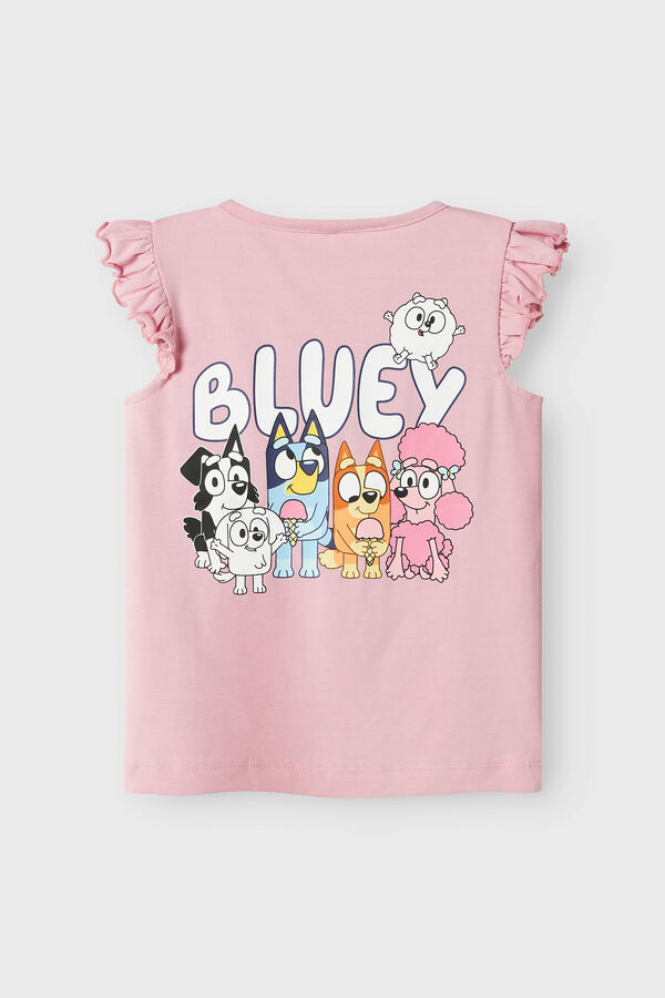 Name it Camiseta manga curta azul rosa