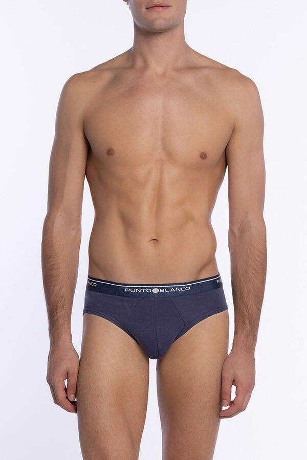 Punto Blanco Cuecas triplas Slip Basix estampado