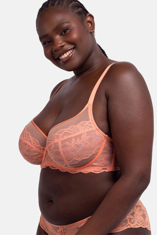 Dorina Sujetador con aro coral coral