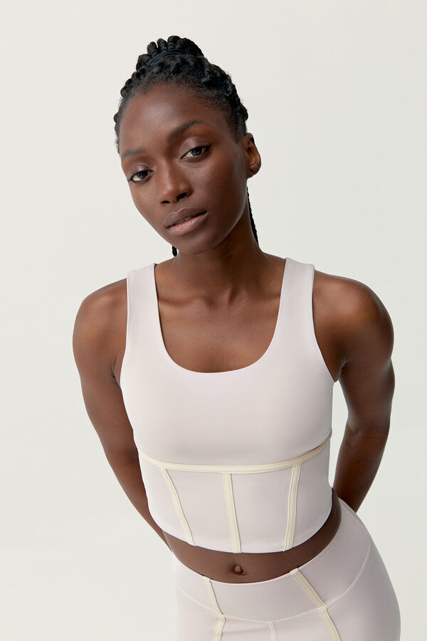 Born Living Yoga Top Vani Pink Soft/Tapioca Soft rosa