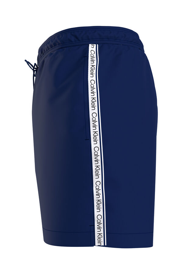 Calvin Klein Ba&ntilde;ador largo medio con cord&oacute;n azul