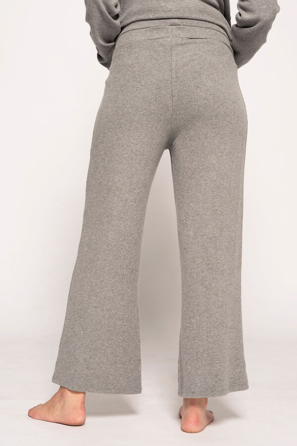 Womensecret Pantalón Premamá Ancho De Canalé Home gris