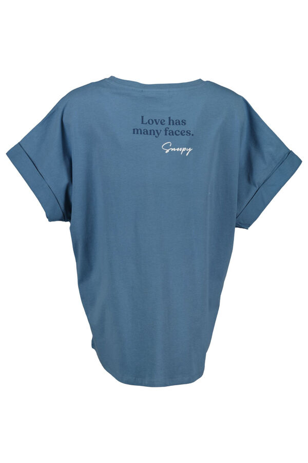 Womensecret Camiseta 100% algodón Snoopy azul azul