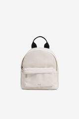 Vilanova Mochila de Piel Pint&eacute;tica marfil