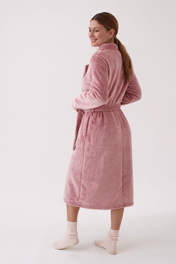 Promise Bata midi sedalina con cintunr&oacute;n rosa