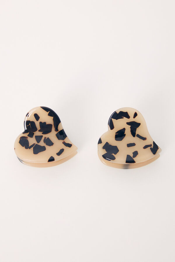 Women'secret Pack 2 pinzas carey coraz&oacute;n blanco