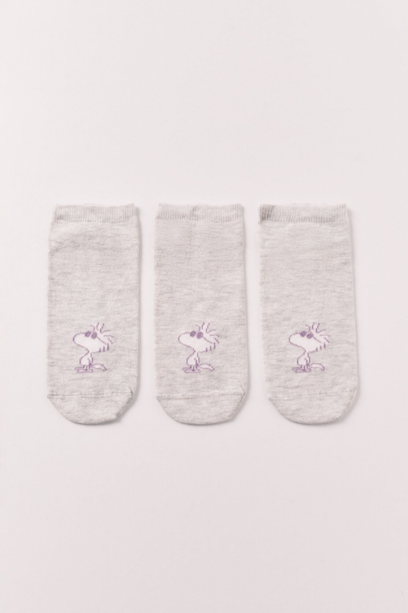 Women'secret Pack 3 meias curtas estampadas Peanuts