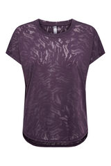 Only Play T-shirt curta com gola em MANGA rosa