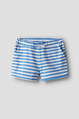 Name it Shorts de algod&atilde;o estampado azul