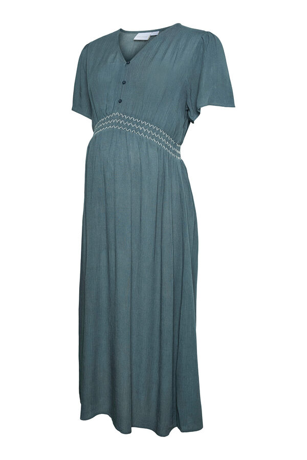 Mamalicious Vestido midi maternity y lactancia gris