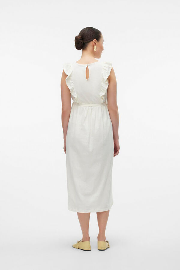 Mamalicious Vestido midi sem mangas maternity e amamentação  branco