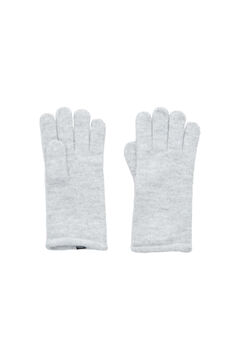 Womensecret Guantes de punto cinzento