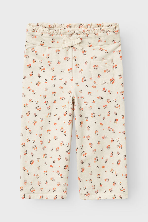 Name it Cal&ccedil;as menina estampado floral branco