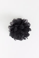Women'secret Grampo de cabelo flor preta preto