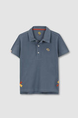 Gocco Polo Detalles Contraste Gris kaki